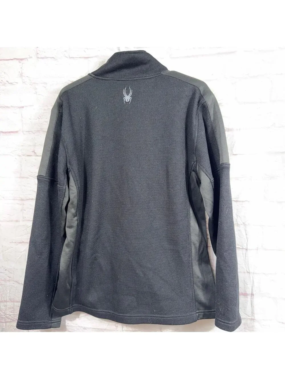 Spyder Large Black Quarter-Zip Pullover Sweater